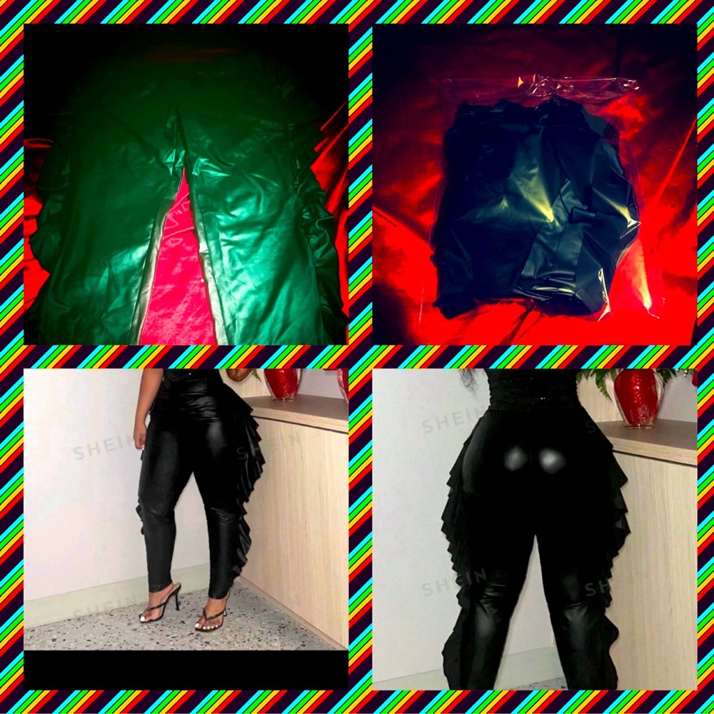 Black leather pants